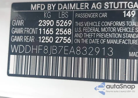 2014 Mercedes-Benz E 350 4Matic z USA, uszkodzony, nr VIN WDDHF8JB7EA832913